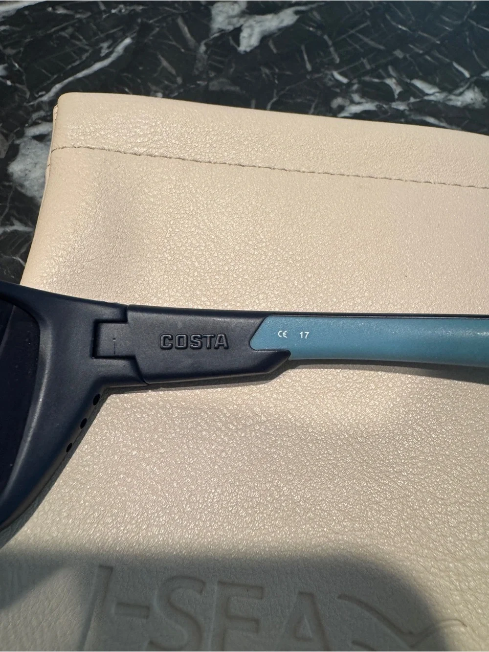 Costa Sunglasses with Blue Mirrored Lenses and Black Frame